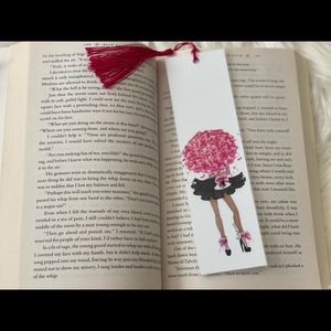 Laminated fashion Illustration bookmark